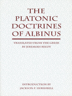 cover image of The Platonic Doctrines of Albinus